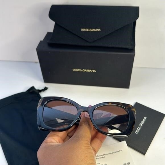 New Authentic Dolce & Gabbana DG 4405 502/13 tortoise Sunglasses